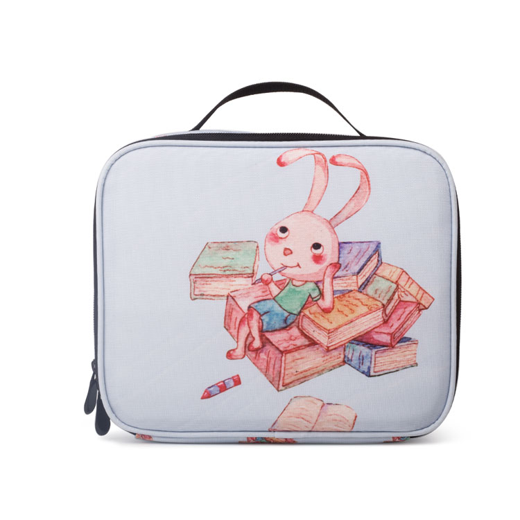 LUB002 White 900D PU Coated  lunch box