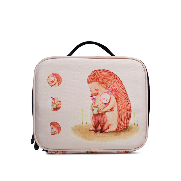 LUB009 White 900D PU Coated lunch box