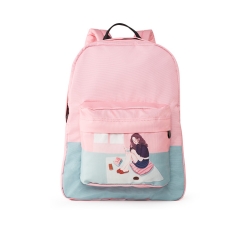 BAP026L White 900D PU Coated  Backpack