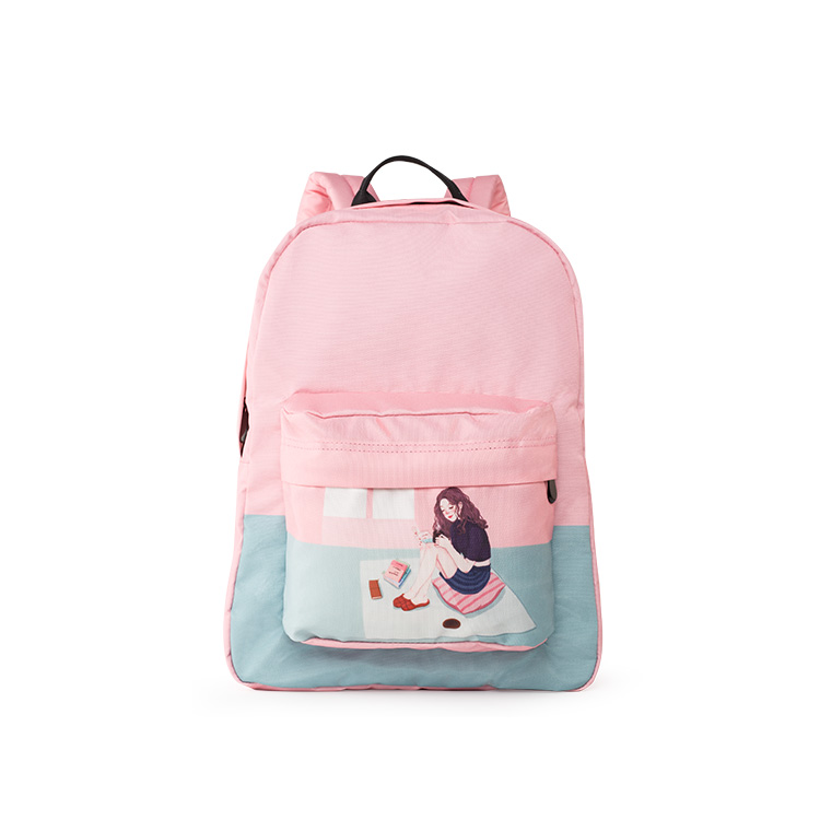 BAP025M White 900D PU Coated  Backpack