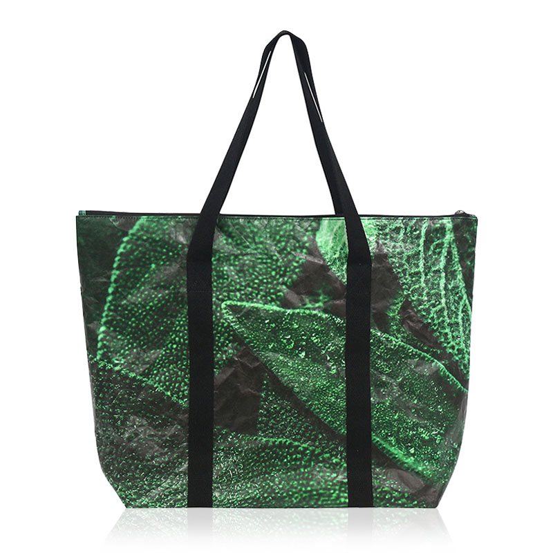 TYP035 Floral Print Tyvek Bag