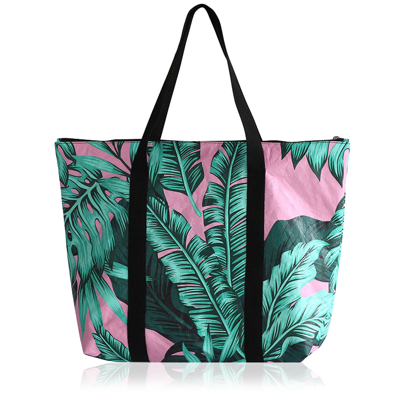 TYP050 Floral Print Tyvek Bag