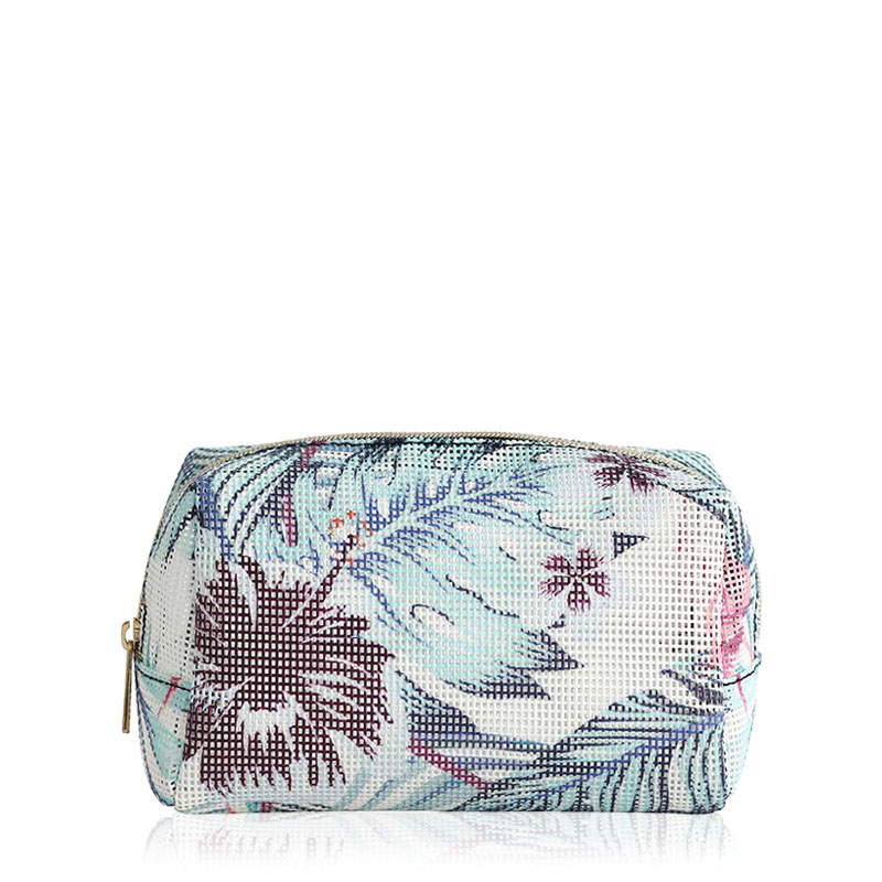 CBT086 Floral Print Mesh Bag