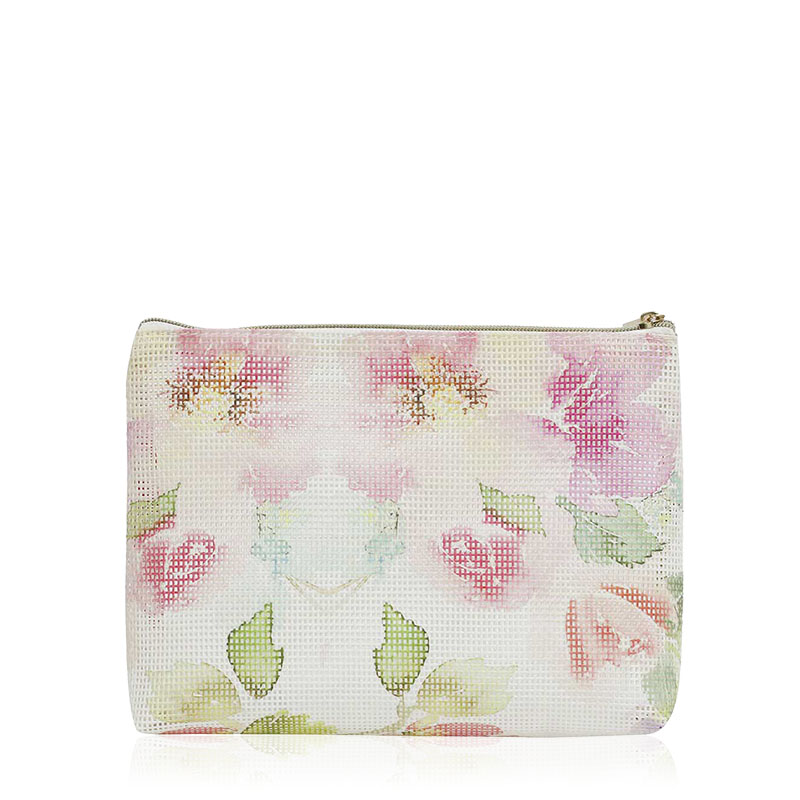 CBT088 Floral Print Mesh Bag