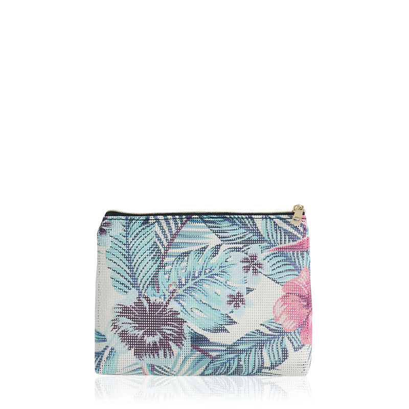 CBT084 Floral Print Mesh Bag