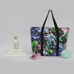 TYP040 Floral Print Tyvek Bag