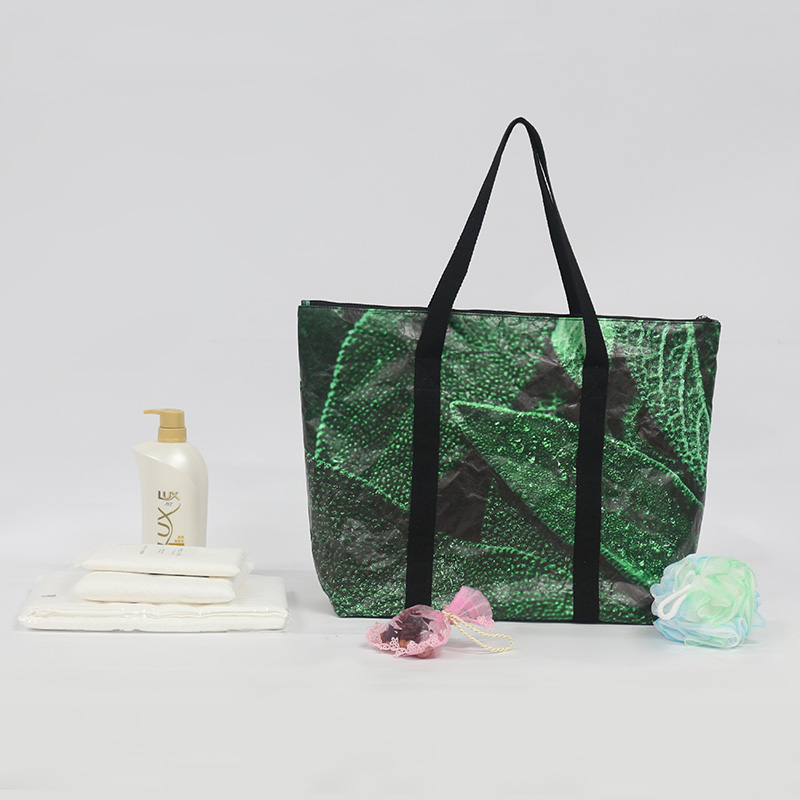 TYP035 Floral Print Tyvek Bag