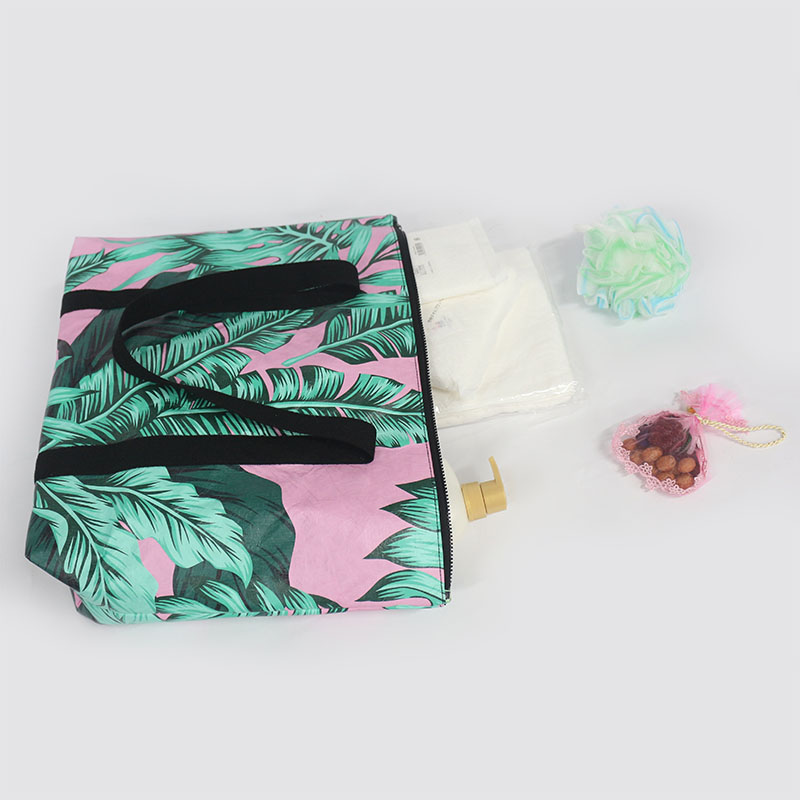 TYP050 Floral Print Tyvek Bag