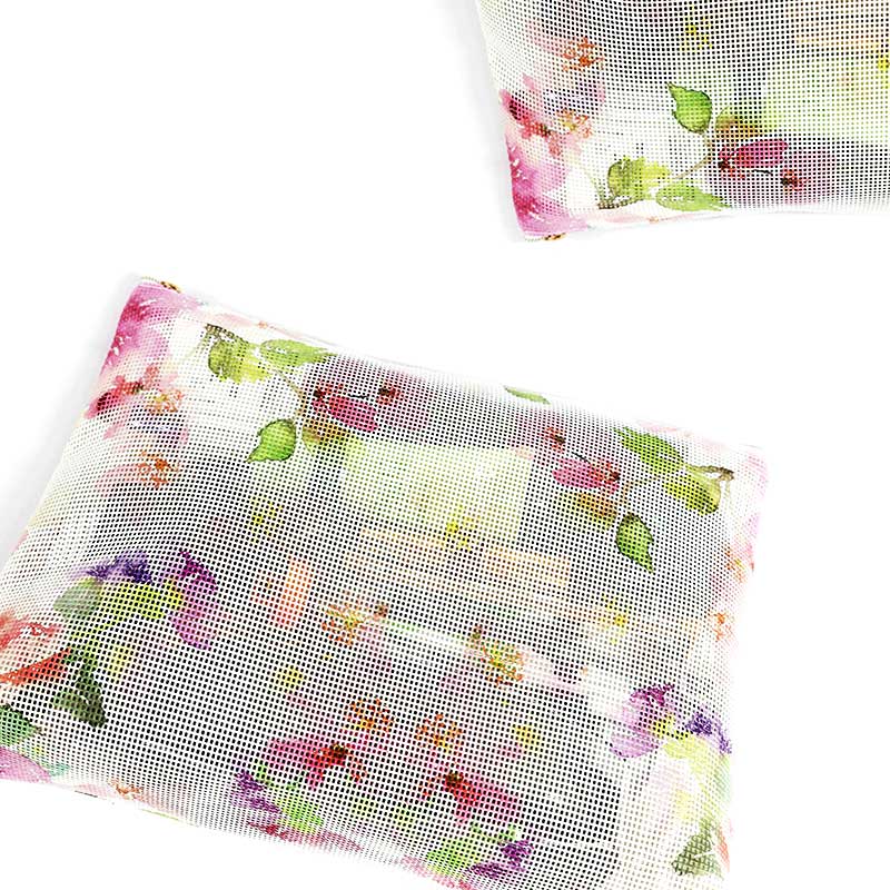 CBT088 Floral Print Mesh Bag