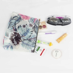 CBT083 Floral Print Mesh Bag