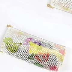 CBT090 Floral Print Mesh Bag