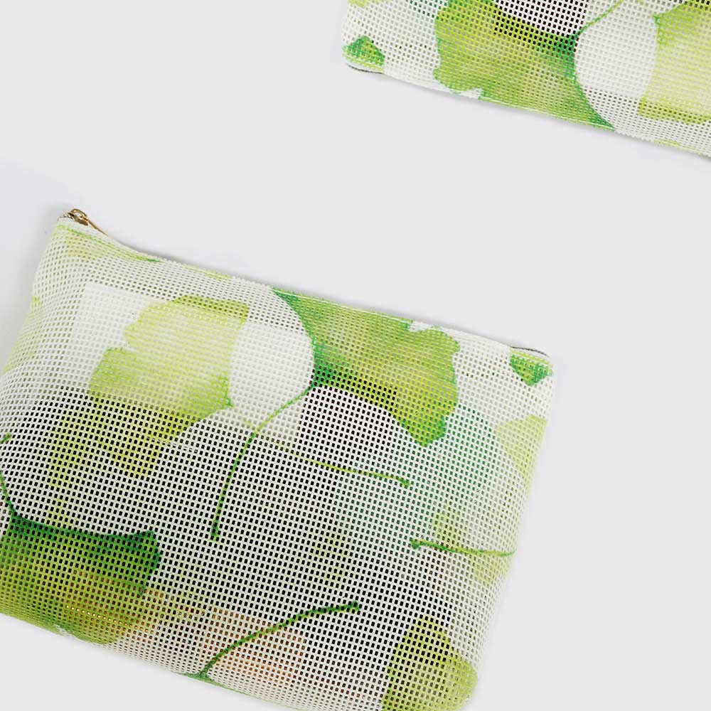 CBT094 Floral Print Mesh Bag