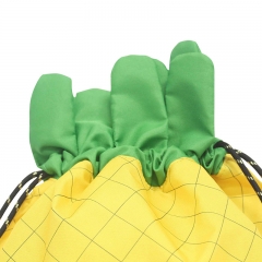 KID030 Pineapple Shaped Drawstring Bag