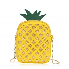 KID031 Pineapple Inclined shoulder bag