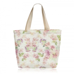 HAB069 Floral Print Mesh Bag