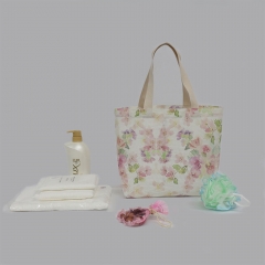 HAB069 Floral Print Mesh Bag