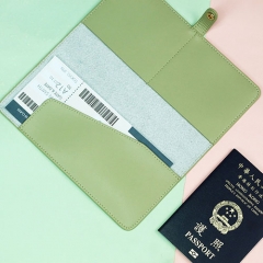 Elegant Passport Holder Recycled Leather - TRA021
