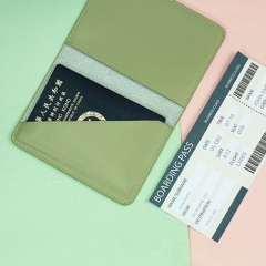 Practical Passport Holder Recycled Leather - TRA023