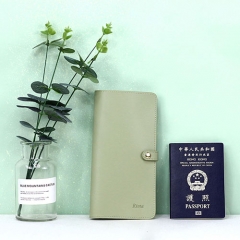 Elegant Passport Holder Recycled Leather - TRA021