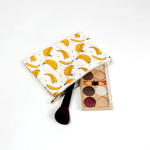 Flat Pouch Cosmetic Bag Banana Fiber - CNC047