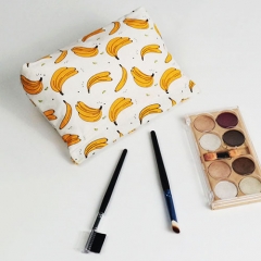 Spring Pouch Cosmetic Bag Banana Fiber - CNC049