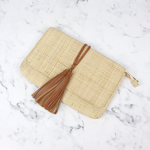 Clutch Cosmetic Bag Raffia - CNC107