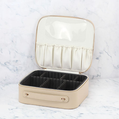 Travel Case Makeup Case Recycled Leather - COC007