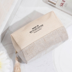 Small Pouch Cosmetic Bag Recycled Cotton - CBC088