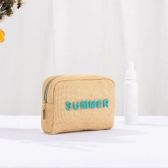 Small Pouch Cosmetic Bag Jute - CBJ023