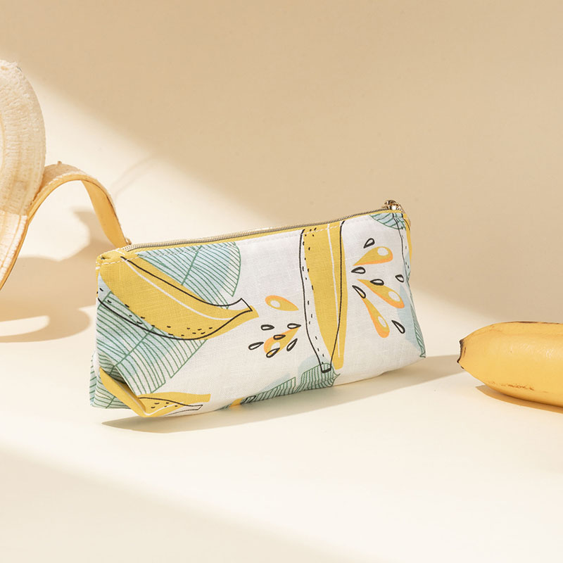 Small Pouch Cosmetic Bag Banana Fiber - CNC137