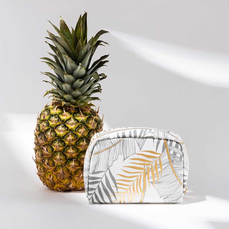 Small Pouch Cosmetic Bag Pineapple Fiber - CNC131
