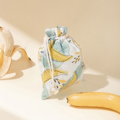 Travel Beauty Drawstring Bag Banana Fiber - CNC135