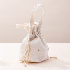 Waterproof Beauty Drawstring Bag Recycled cotton - CBC108