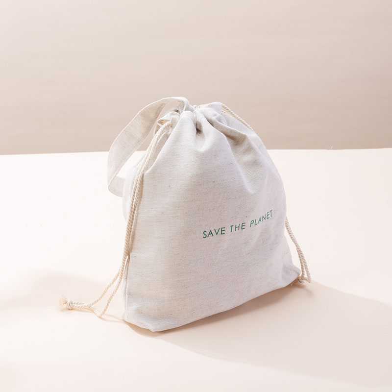 Travel Beauty Drawstring Bag Linen Cotton - CBC110