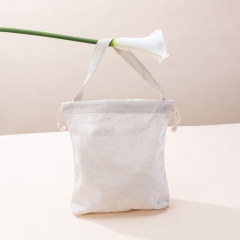 Travel Beauty Drawstring Bag Linen Cotton - CBC110