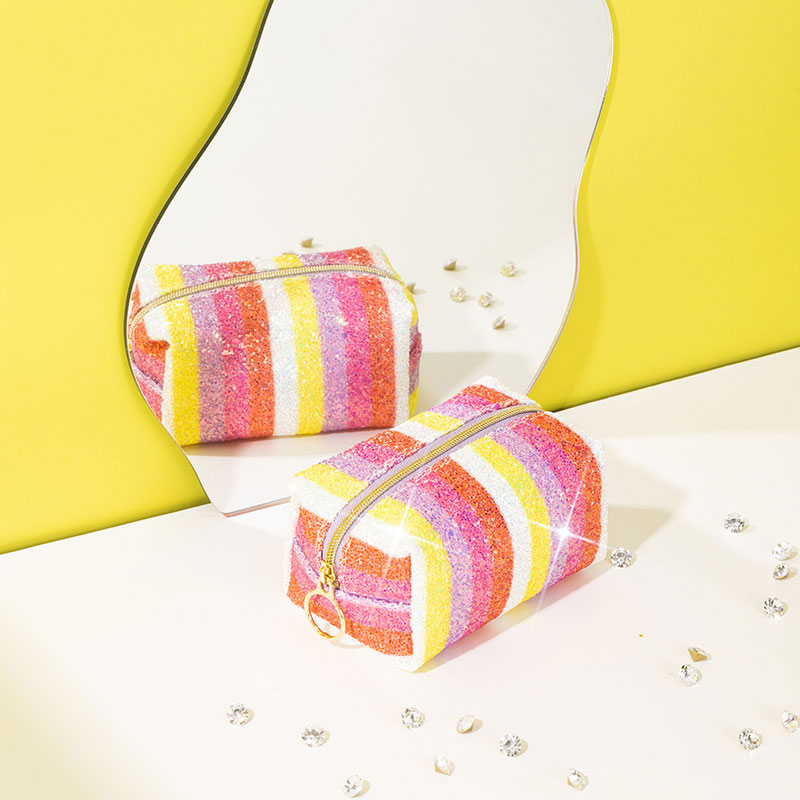Small Pouch Cosmetic Bag Glitter - CBG024