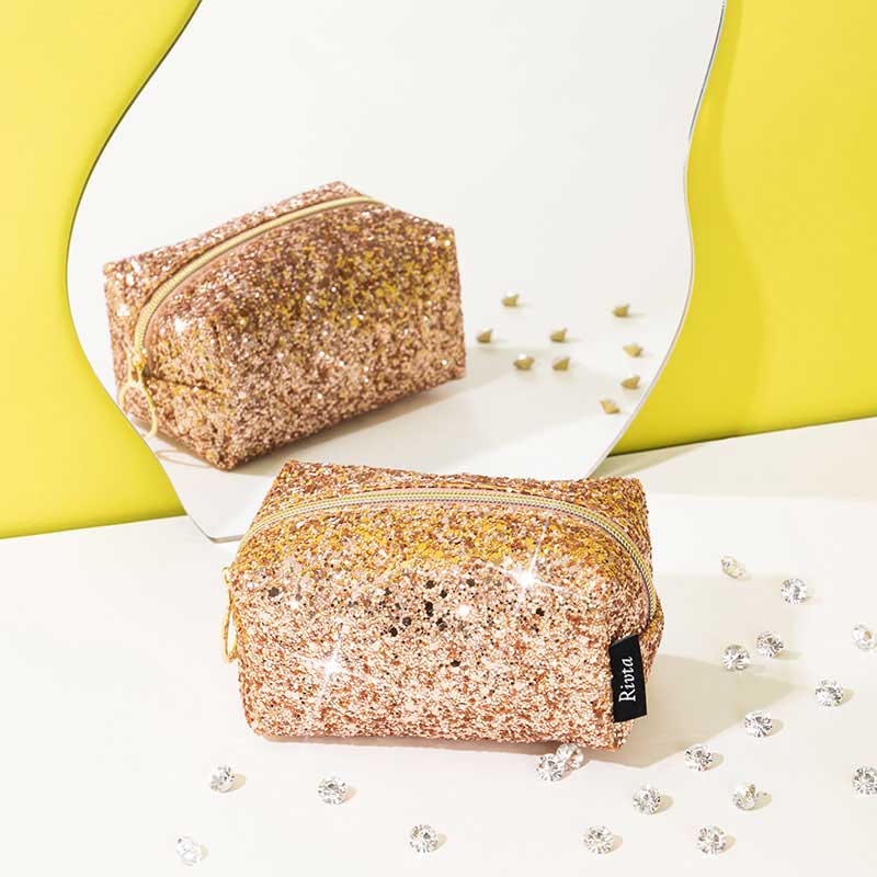 Small Pouch Cosmetic Bag Glitter - CBG022