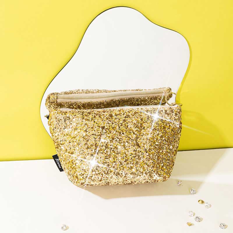 Essential Pouch Cosmetic Bag Glitter - CBG035