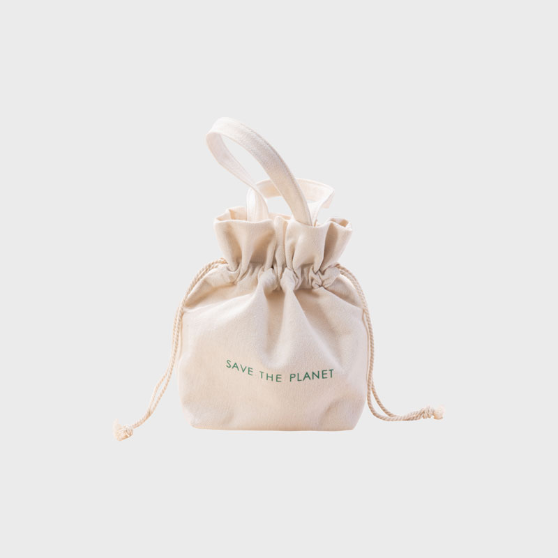 Waterproof Beauty Drawstring Bag Recycled cotton - CBC108