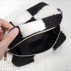 Small Pouch Cosmetic Bag RPET Polyester Sherpa - CBR261