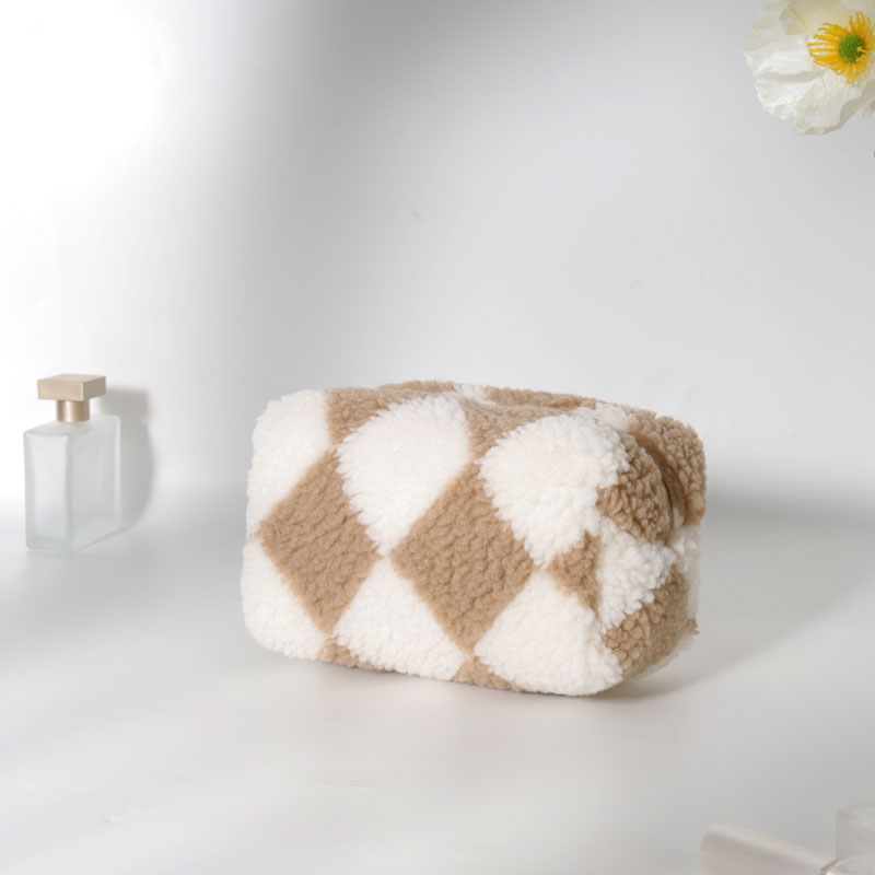 Small Pouch Cosmetic Bag RPET Polyester Sherpa - CBR257