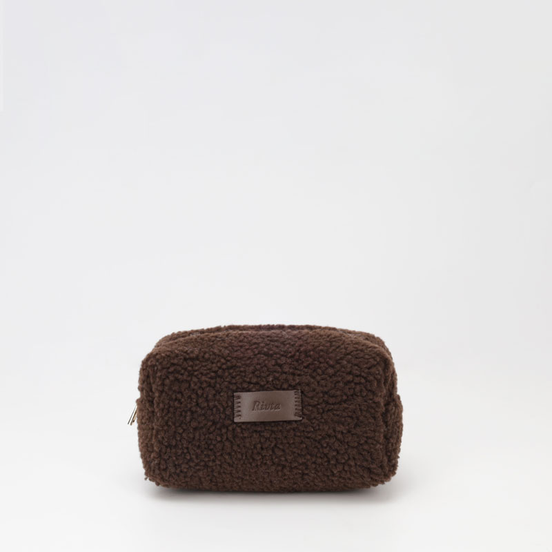 Small Pouch Cosmetic Bag RPET Polyester Sherpa - CBR265