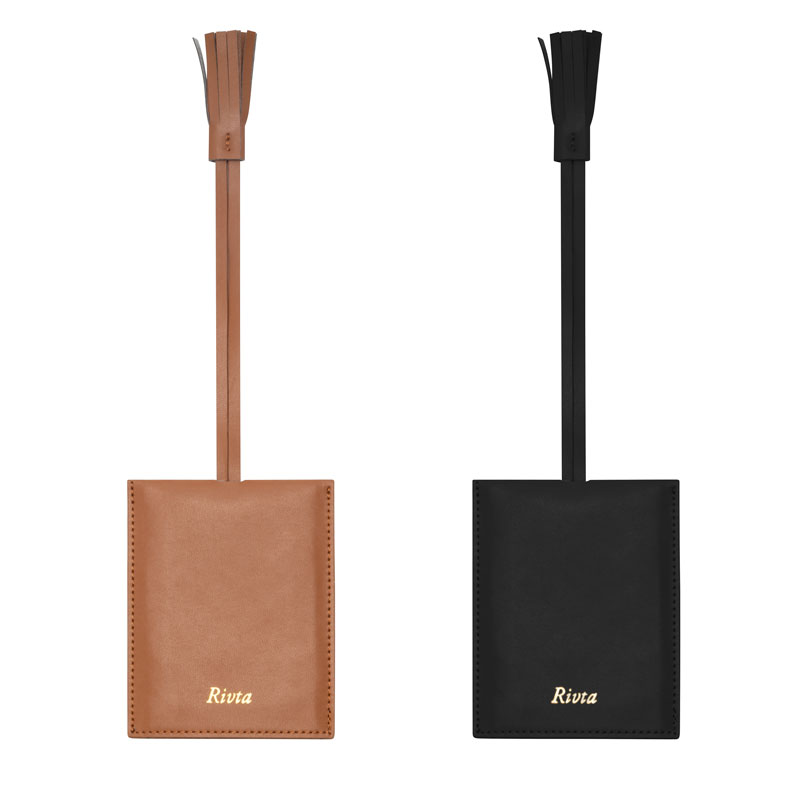 Stylish Luggage Tag Bamboo Leather - TRA049