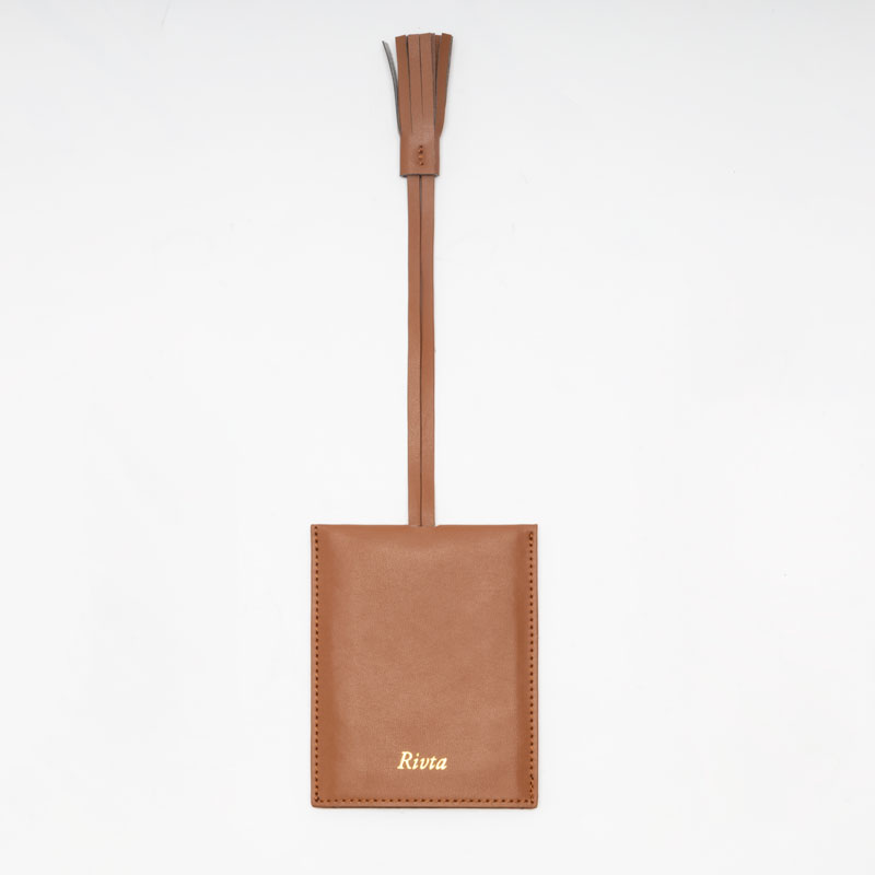 Stylish Luggage Tag Bamboo Leather - TRA049