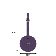 Stylish Luggage Tag Silica Gel Leather - TRA051