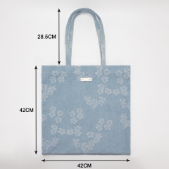 Everyday Shopping Handbag Denim fabric (100% Cotton) - HAB121