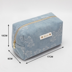 Essential Pouch Cosmetic Bag Denim fabric (100% Cotton) - CBO081