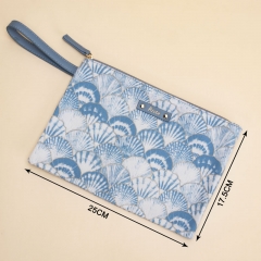 Flat Pouch Cosmetic Bag Recycled Cotton - CBC161