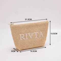 Essential Pouch Cosmetic Bag Straw - CBO088