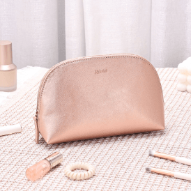 leather makeup bag